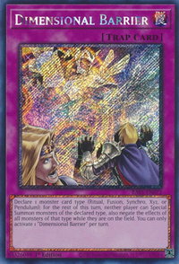 Dimensional Barrier (Platinum Secret Rare) - 25th Anniversary Rarity Collection (RA01) #RA01-EN072 - Platinum Secret Rare YuGiOh Trading Card