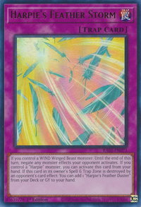 Harpie's Feather Storm (UR) - 25th Anniversary Rarity Collection (RA01) #RA01-EN073 - Ultra Rare YuGiOh Trading Card