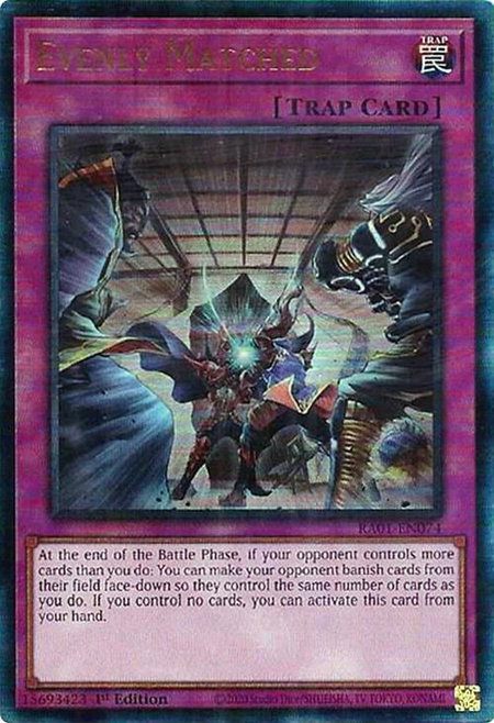 Evenly Matched (PUR) - 25th Anniversary Rarity Collection YuGiOh trading card
