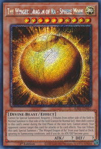 The Winged Dragon of Ra - Sphere Mode (Platinum Secret Rare) - 25th Anniversary Rarity Collection (RA01) #RA01-EN007 - Platinum Secret Rare YuGiOh Trading Card