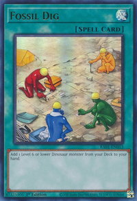 Fossil Dig (UR) - 25th Anniversary Rarity Collection (RA01) #RA01-EN053 - Ultra Rare YuGiOh Trading Card