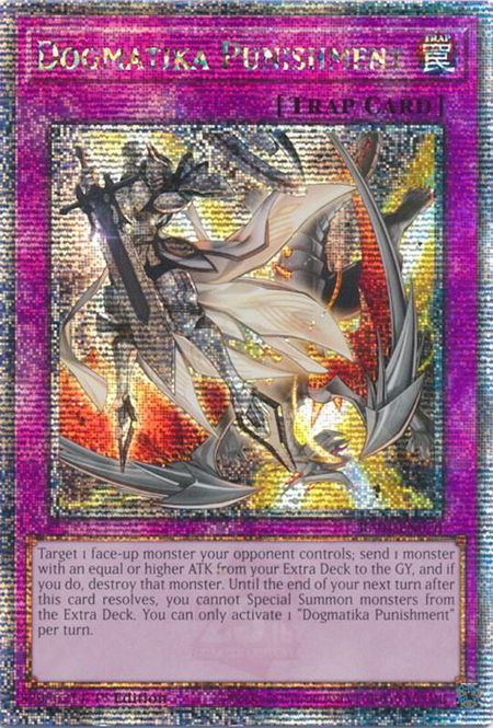 Dogmatika Punishment (Quarter Century Secret Rare) - 25th Anniversary Rarity Collection YuGiOh trading card
