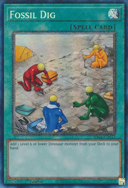 Fossil Dig (PCR) - 25th Anniversary Rarity Collection YuGiOh trading card