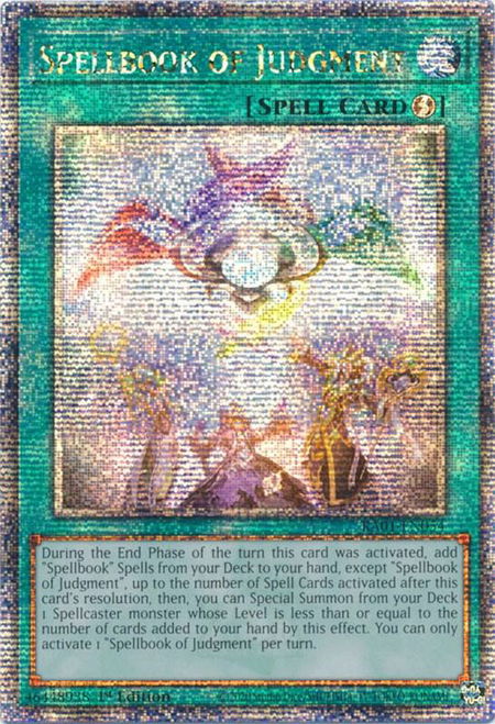Spellbook of Judgment (Quarter Century Secret Rare) - 25th Anniversary Rarity Collection YuGiOh trading card
