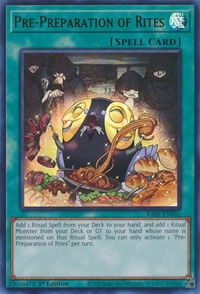 Pre-Preparation of Rites (UR) - 25th Anniversary Rarity Collection (RA01) #RA01-EN055 - Ultra Rare YuGiOh Trading Card