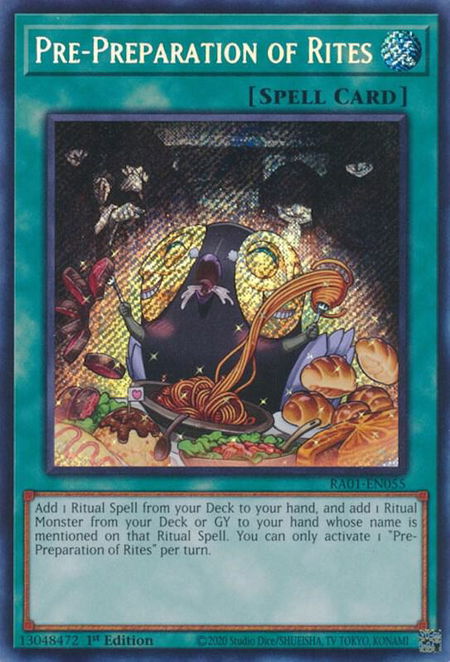 Pre-Preparation of Rites (Secret Rare) - 25th Anniversary Rarity Collection YuGiOh trading card