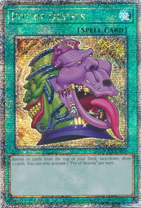 Pot of Desires (Quarter Century Secret Rare) - 25th Anniversary Rarity Collection (RA01) #RA01-EN056 - Quarter Century Secret Rare YuGiOh Trading Card