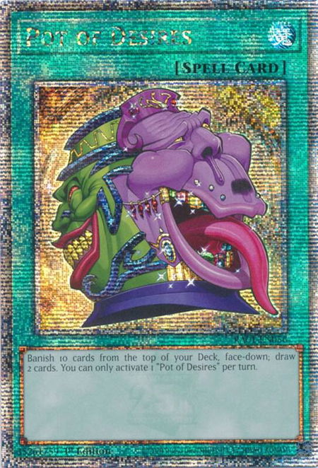 Pot of Desires (Quarter Century Secret Rare) - 25th Anniversary Rarity Collection YuGiOh trading card