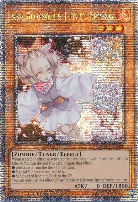 Ash Blossom & Joyous Spring (Quarter Century Secret Rare) - 25th Anniversary Rarity Collection YuGiOh trading card