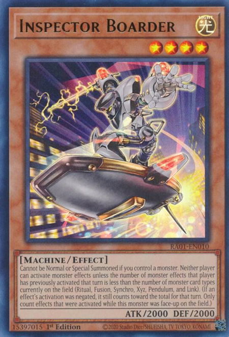 Inspector Boarder (UR) - 25th Anniversary Rarity Collection YuGiOh trading card