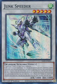 Junk Speeder - 25th Anniversary Rarity Collection (RA01) #RA01-EN032 - Super Rare YuGiOh Trading Card