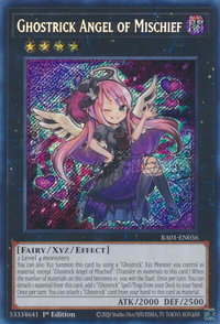 Ghostrick Angel of Mischief (Secret Rare) - 25th Anniversary Rarity Collection (RA01) #RA01-EN036 - Secret Rare YuGiOh Trading Card