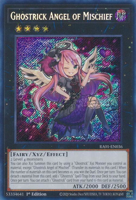 Ghostrick Angel of Mischief (Secret Rare) - 25th Anniversary Rarity Collection YuGiOh trading card