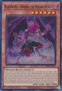 Blackwing - Simoon the Poison Wind - 25th Anniversary Rarity Collection (RA01) #RA01-EN012 - Super Rare YuGiOh Trading Card