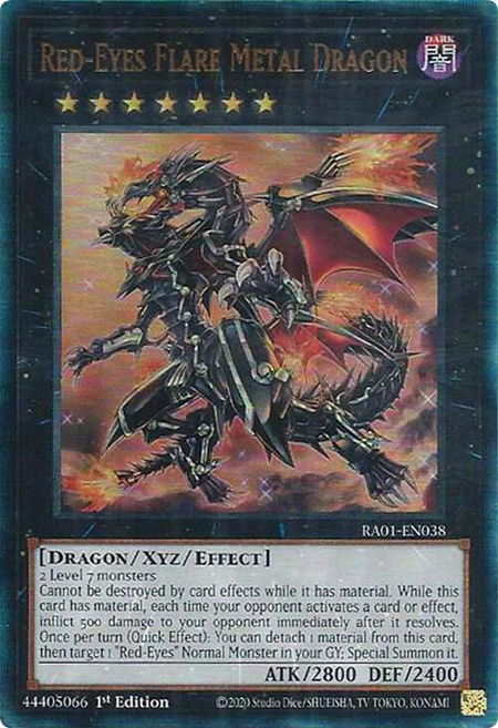 Red-Eyes Flare Metal Dragon (PUR) - 25th Anniversary Rarity Collection YuGiOh trading card