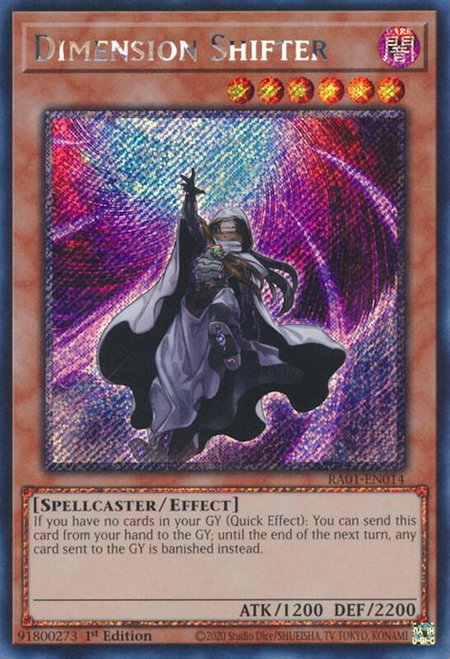 Dimension Shifter (Platinum Secret Rare) - 25th Anniversary Rarity Collection YuGiOh trading card