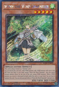 Wynn the Wind Channeler (Platinum Secret Rare) - 25th Anniversary Rarity Collection (RA01) #RA01-EN018 - Platinum Secret Rare YuGiOh Trading Card