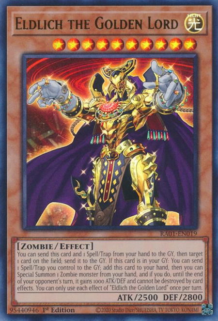 Eldlich the Golden Lord (UR) trading card from 25th Anniversary Rarity Collection Eldlich the Golden Lord (UR) - 25th Anniversary Rarity Collection YuGiOh trading card