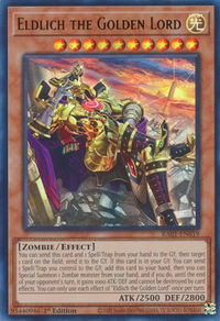 Eldlich the Golden Lord (Alternate Art) (UR) - 25th Anniversary Rarity Collection (RA01) #RA01-EN019 - Ultra Rare YuGiOh Trading Card
