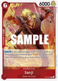 Sanji - Ultra Deck: The Three Captains (ST-10) #ST10-004 - Common One Piece Trading Card