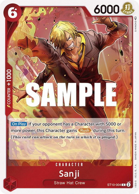 Sanji - Ultra Deck: The Three Captains One Piece trading card