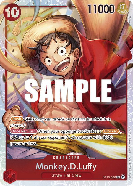 Monkey.D.Luffy (006) - Ultra Deck: The Three Captains One Piece trading card