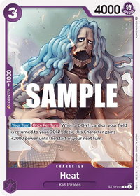 Heat - Ultra Deck: The Three Captains (ST-10) #ST10-011 - Common One Piece Trading Card