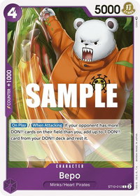 Bepo - Ultra Deck: The Three Captains (ST-10) #ST10-012 - Common One Piece Trading Card