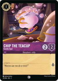 Chip the Teacup - Gentle Soul - Rise of the Floodborn (2) #37/204 - Common Disney Lorcana Trading Card