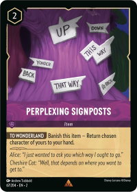 Perplexing Signposts - Rise of the Floodborn (2) #67/204 - Rare Disney Lorcana Trading Card