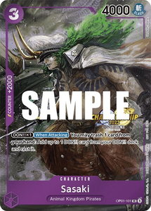 Sasaki (CS 2023 Event Pack) - One Piece Promotion Cards (OP-PR) #OP01-101 - Uncommon One Piece Trading Card