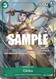 Okiku (CS 2023 Celebration Pack) - One Piece Promotion Cards (OP-PR) #OP01-035 - Rare One Piece Trading Card