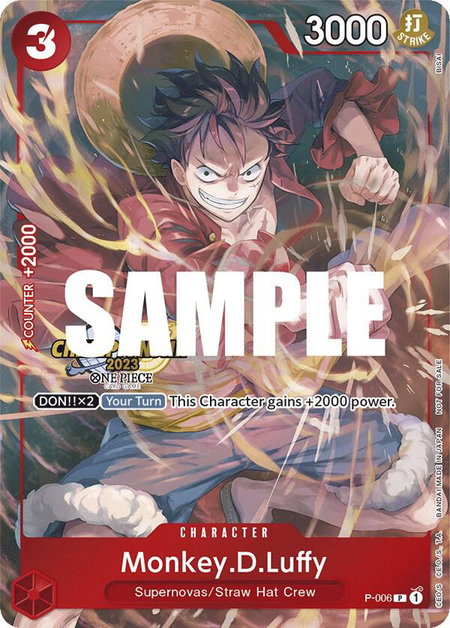 Monkey.D.Luffy (006) (CS 2023 Celebration Pack) - One Piece Promotion Cards One Piece trading card