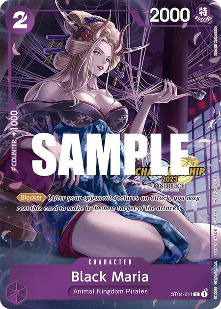 Black Maria (CS 2023 Celebration Pack) - One Piece Promotion Cards One Piece trading card