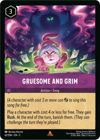 Gruesome and Grim - Rise of the Floodborn (2) #62/204 - Rare Disney Lorcana Trading Card