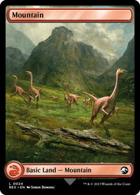 Mountain - Universes Beyond: Jurassic World Collection (REX) #24 - Land Magic: The Gathering Trading Card