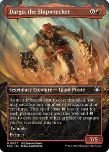 Dargo, the Shipwrecker (Borderless) - Special Guests (SPG) #7 - Uncommon Magic: The Gathering Trading Card