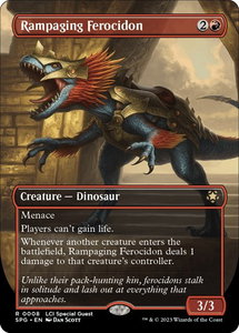 Rampaging Ferocidon (Borderless) - Special Guests (SPG) #8 - Rare Magic: The Gathering Trading Card