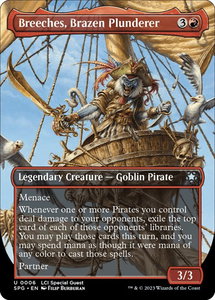 Breeches, Brazen Plunderer (Borderless) - Special Guests (SPG) #6 - Uncommon Magic: The Gathering Trading Card