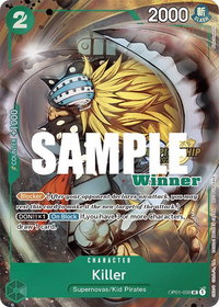 Killer (CS 2023 Top Players Pack) [Winner] - One Piece Promotion Cards (OP-PR) #OP01-039 - Uncommon One Piece Trading Card
