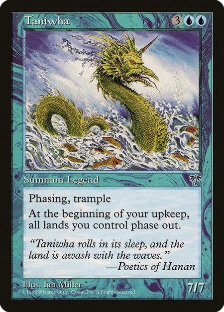 Taniwha - Mirage Magic: The Gathering trading card