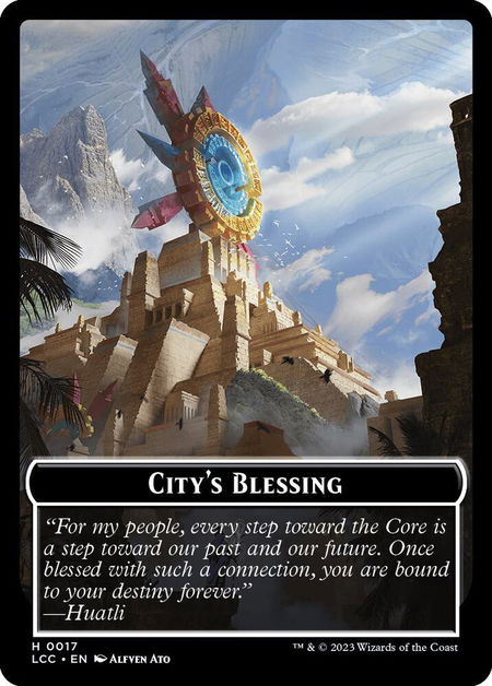 City's Blessing // Pirate Double-Sided Token - Commander: The Lost Caverns of Ixalan Magic: The Gathering trading card