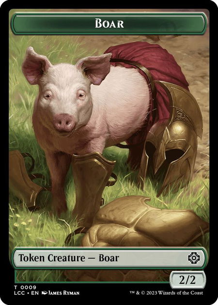 Boar // Merfolk (0003) Double-Sided Token - Commander: The Lost Caverns of Ixalan Magic: The Gathering trading card
