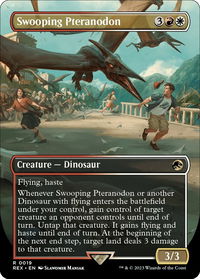 Swooping Pteranodon (Borderless) - Universes Beyond: Jurassic World Collection (REX) #19 - Rare Magic: The Gathering Trading Card