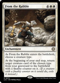 From the Rubble - Commander: The Lost Caverns of Ixalan (LCC) #72 - Rare Magic: The Gathering Trading Card