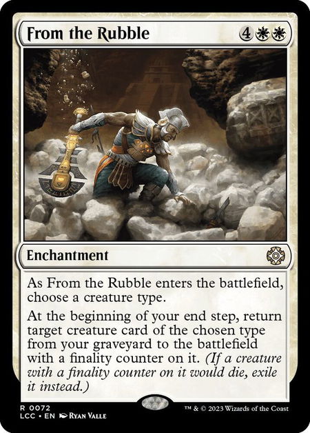 From the Rubble - Commander: The Lost Caverns of Ixalan Magic: The Gathering trading card