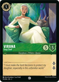 Virana - Fang Chief - Rise of the Floodborn (2) #95/204 - Common Disney Lorcana Trading Card