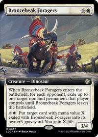 Bronzebeak Foragers (Extended Art) - Commander: The Lost Caverns of Ixalan (LCC) #37 - Rare Magic: The Gathering Trading Card