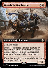 Broadside Bombardiers (Extended Art) - Commander: The Lost Caverns of Ixalan (LCC) #54 - Rare Magic: The Gathering Trading Card
