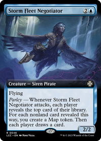 Storm Fleet Negotiator (Extended Art) - Commander: The Lost Caverns of Ixalan (LCC) #46 - Rare Magic: The Gathering Trading Card